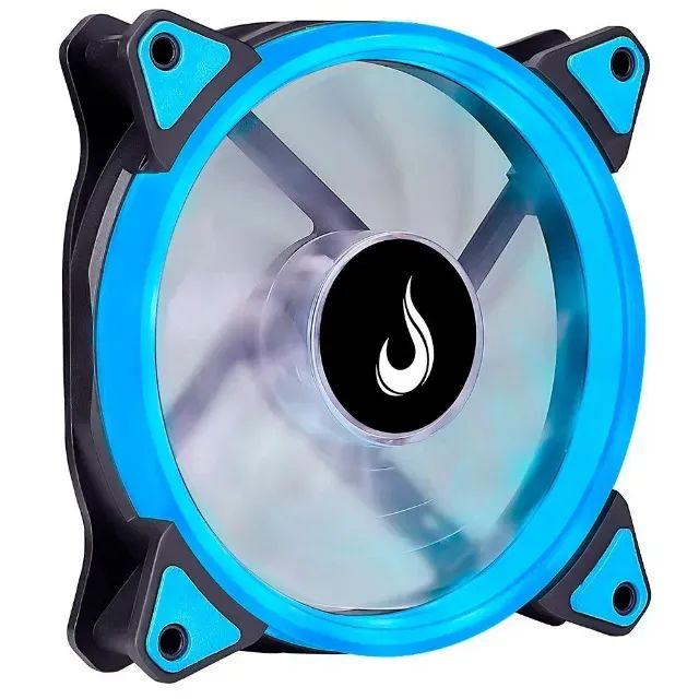 Kit 6 Fans Rise Mode Galaxy LED Azul 120mm - Foto 4