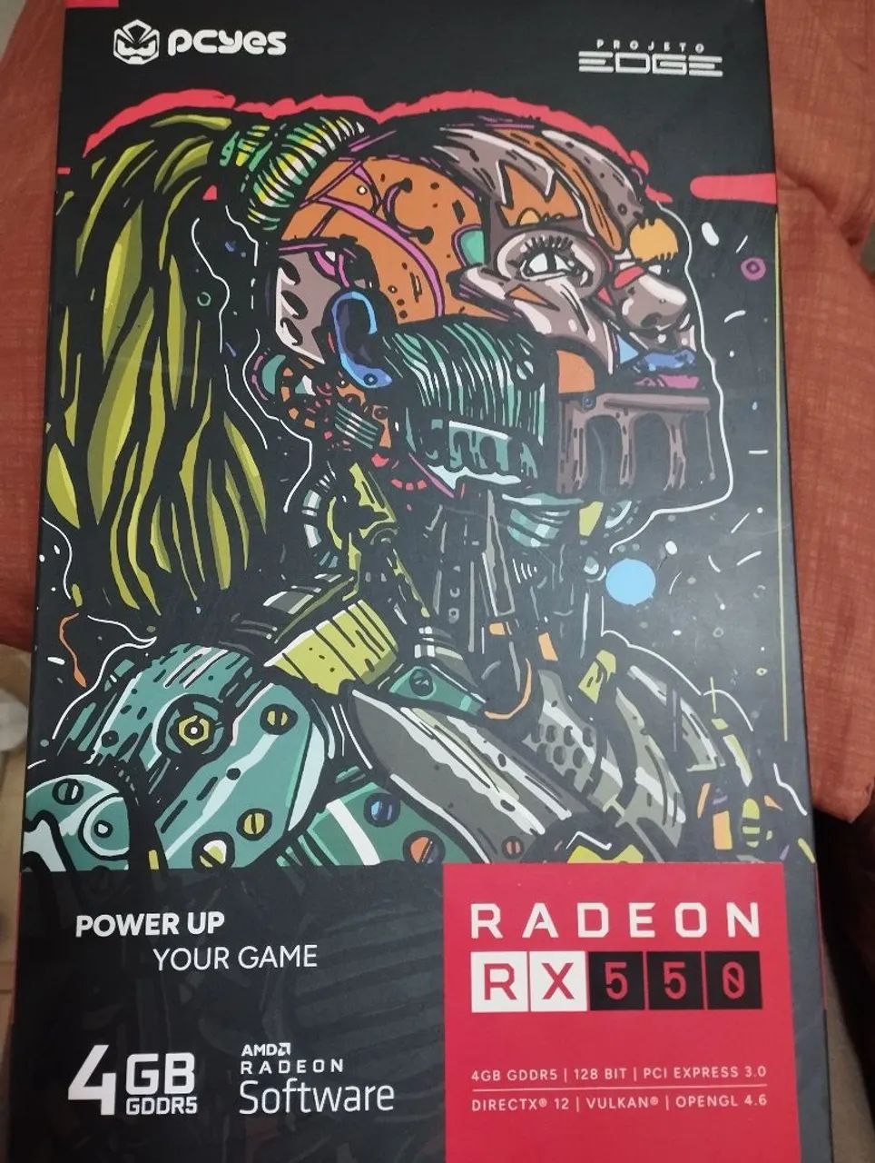 Placa de vídeo RX550 PC YES 