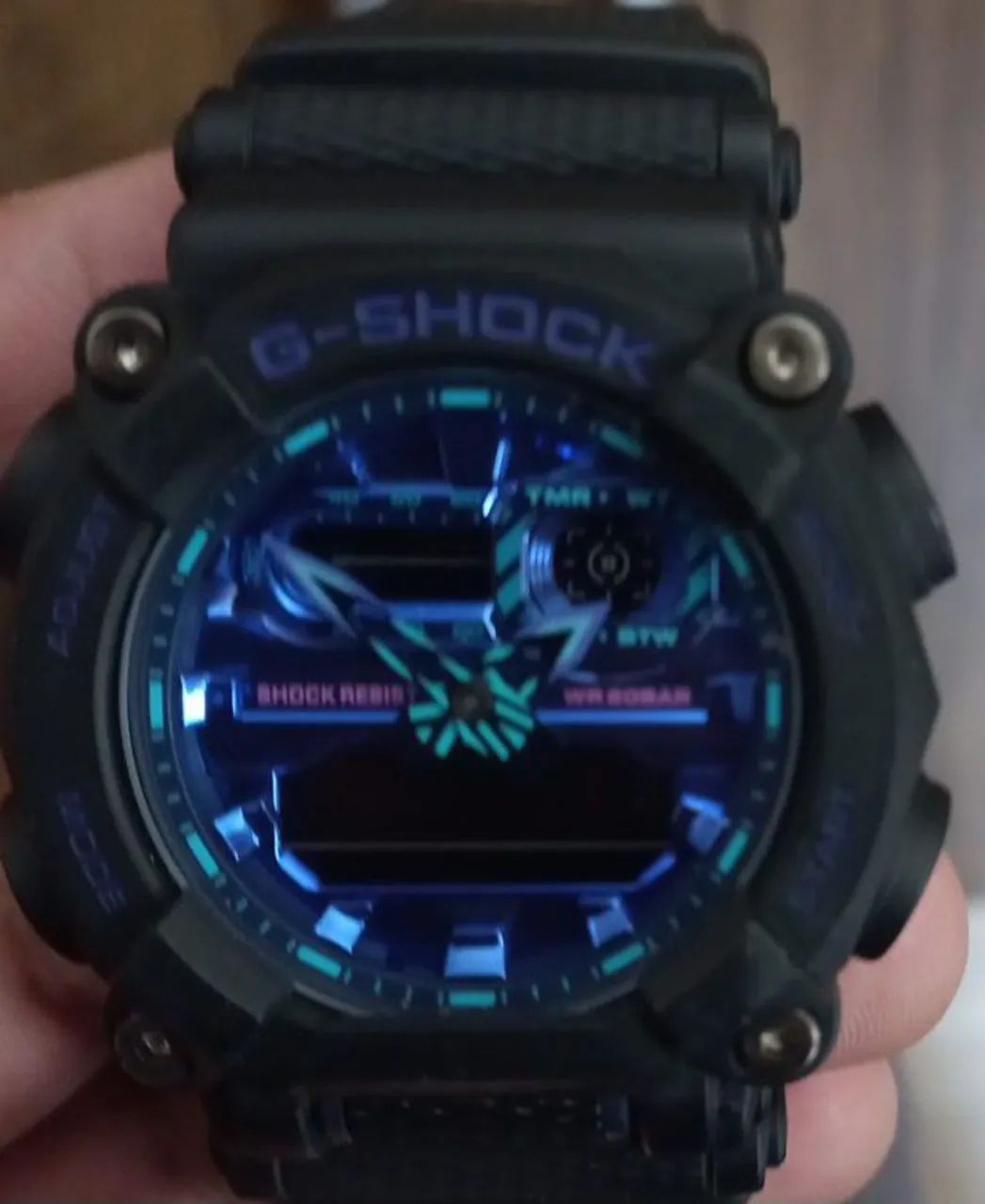 Relogio casio GA-900VB-1A (Virtual Blue)