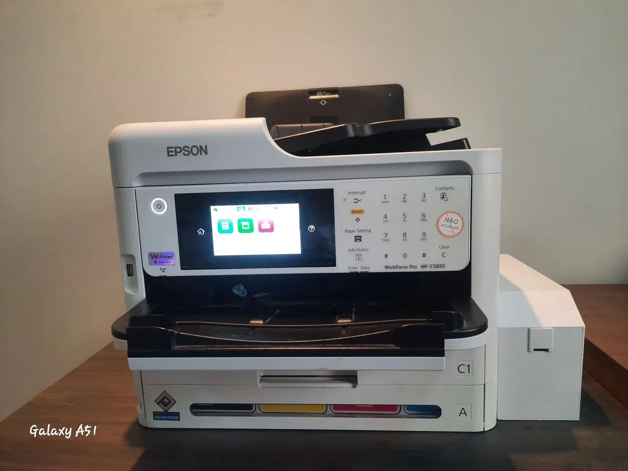 Impressora Epson Workforce 5810 Pigmentada desbloqueada Chipless + Bulk Ink