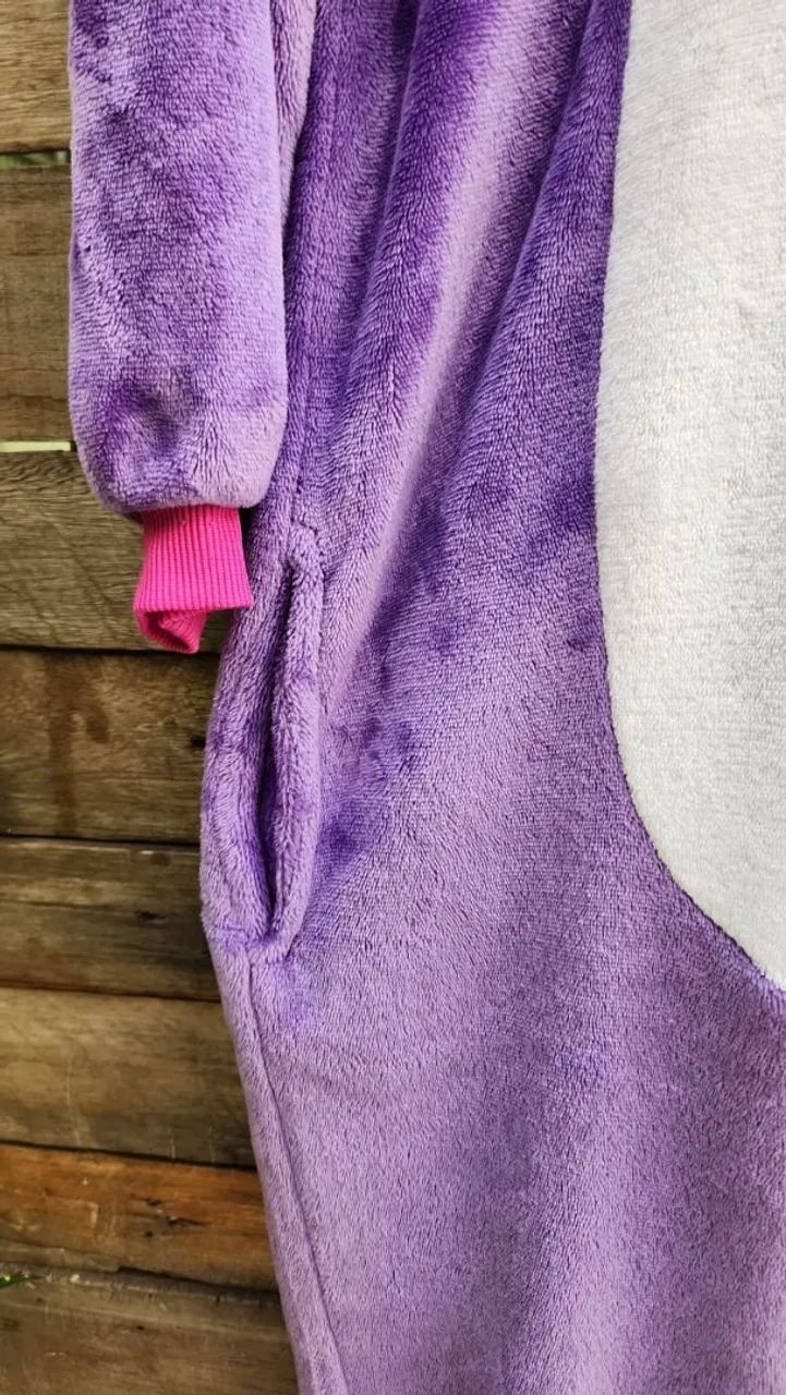 Pijama macacão de unicórnio kigurumi  - Foto 4