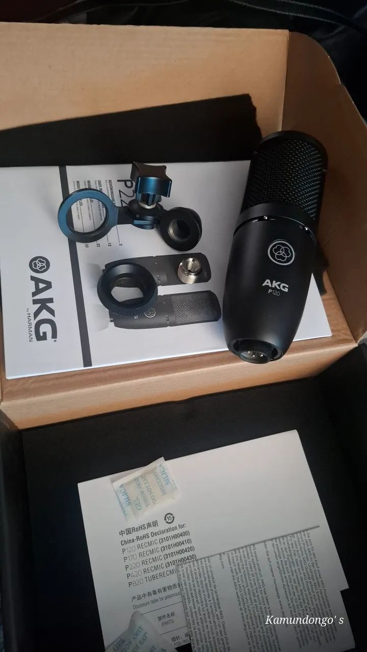 CONDENSER MICROFONE P120 AKG - Foto 5