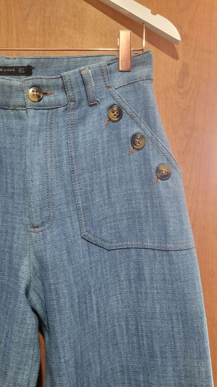 Calça jeans zara M - Foto 2