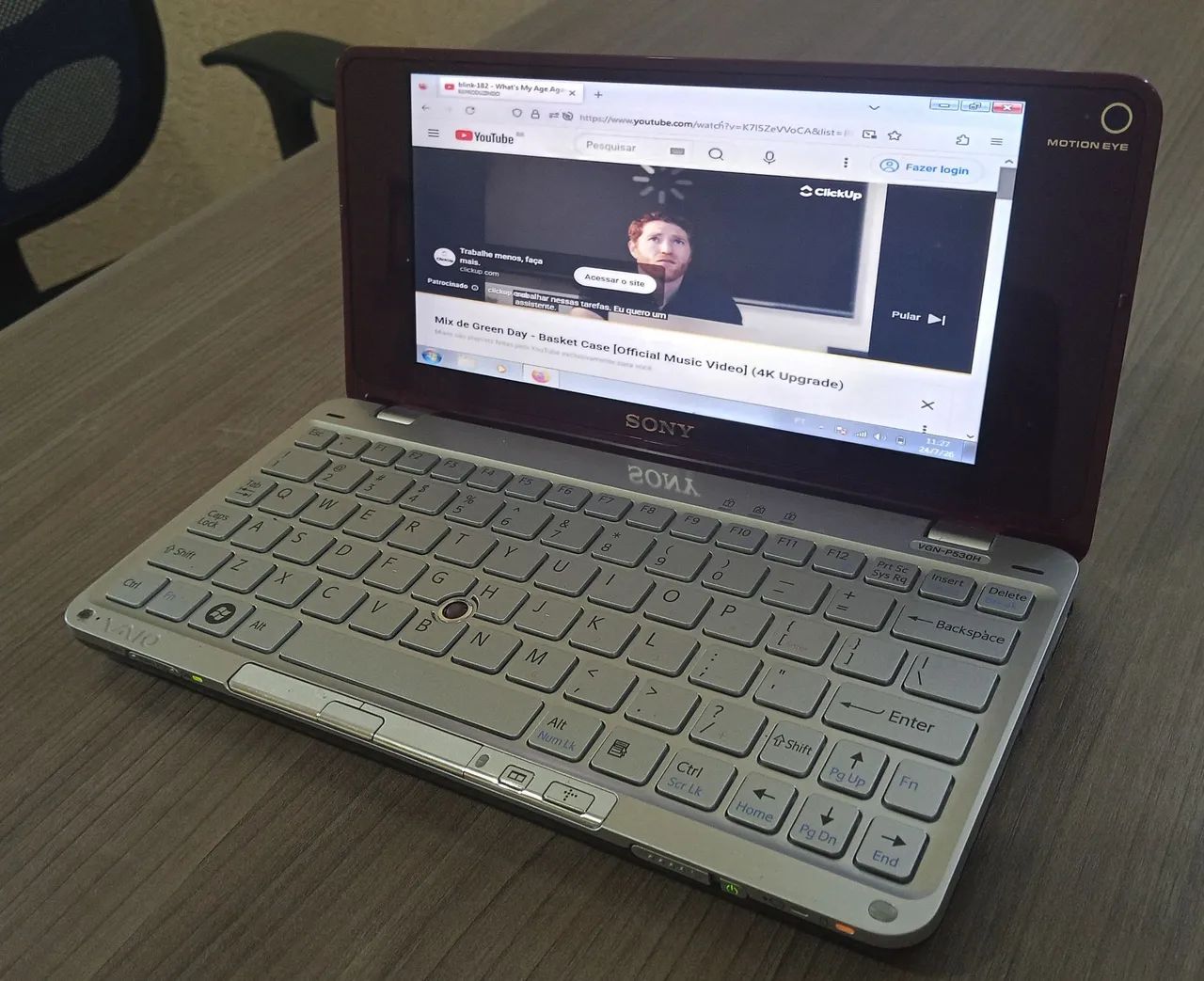 Notebook vaio pocket edição especial 