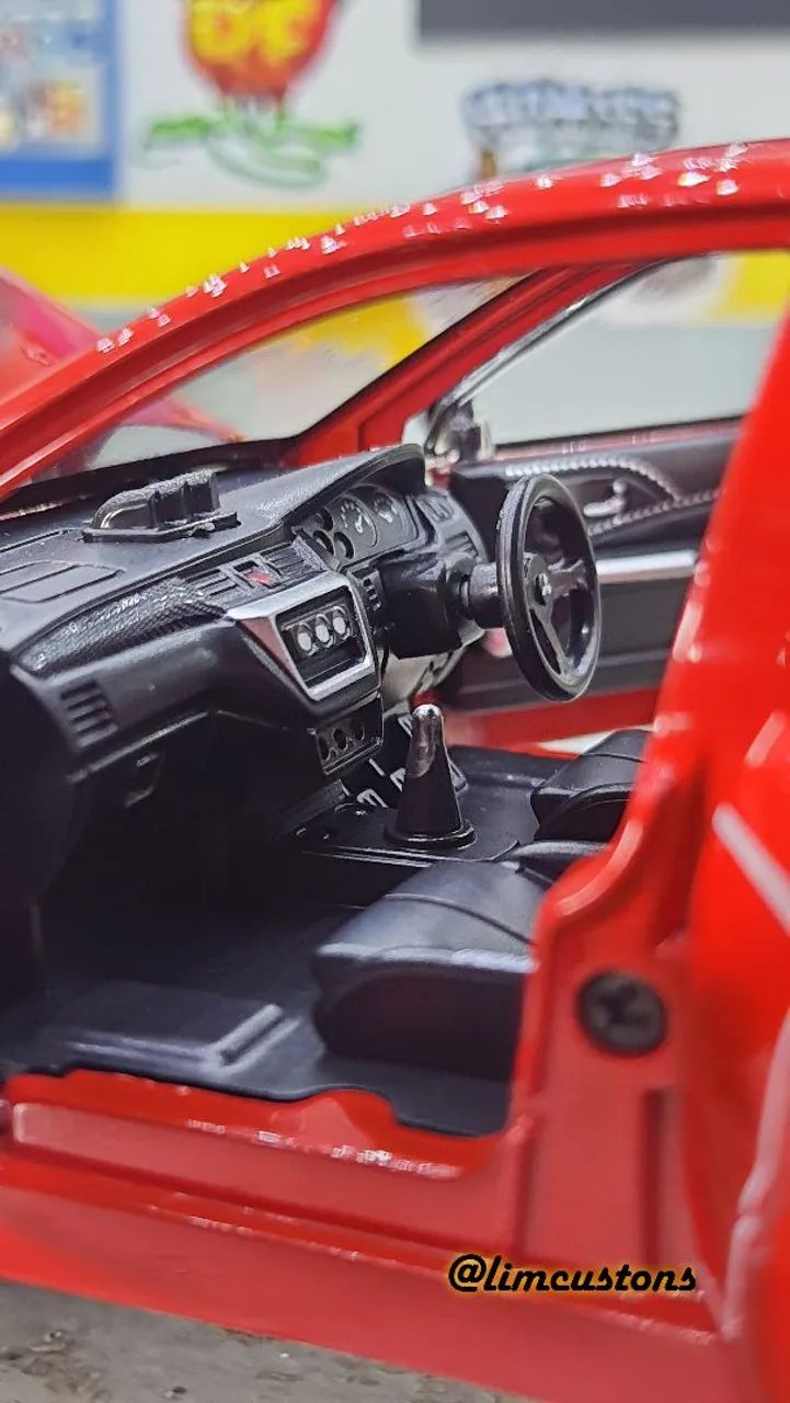 Miniatura 1:24 coleção Mitsubishi evo  - Foto 4