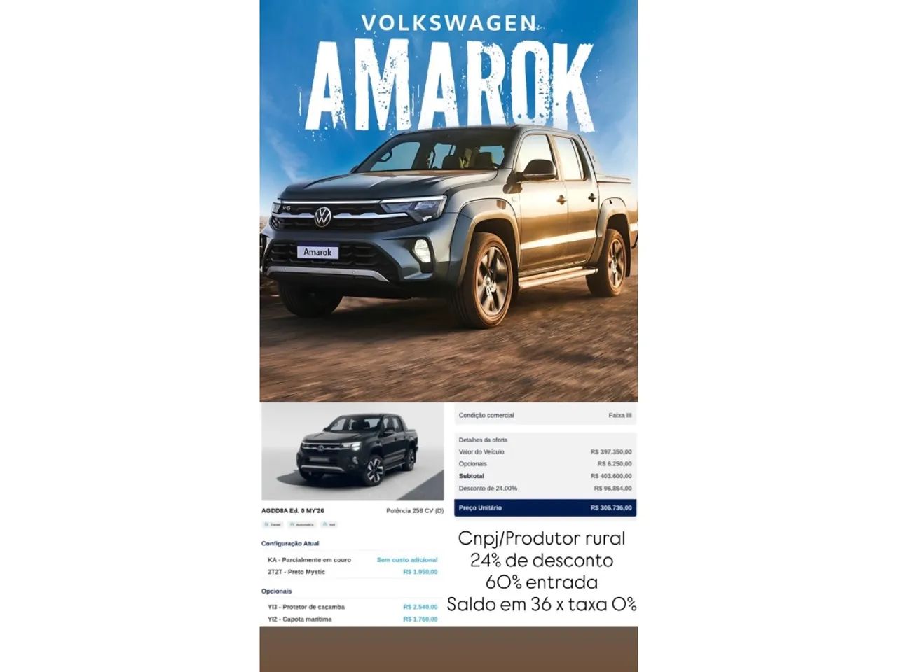 Volkswagen Amarok AMAROK Hig. Extreme CD 2.0 4x4 Dies. Aut 2026