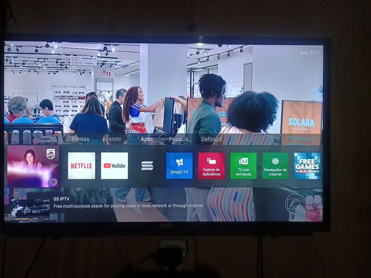 Tv smartv Philips 32 polegadas 