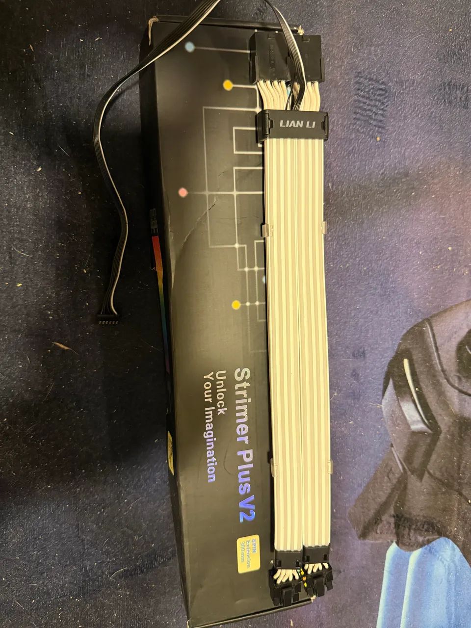 Cabo Extensor Gpu Lian Li Strimer Plus V2 8 Pin, Rgb, Preto  - Foto 2