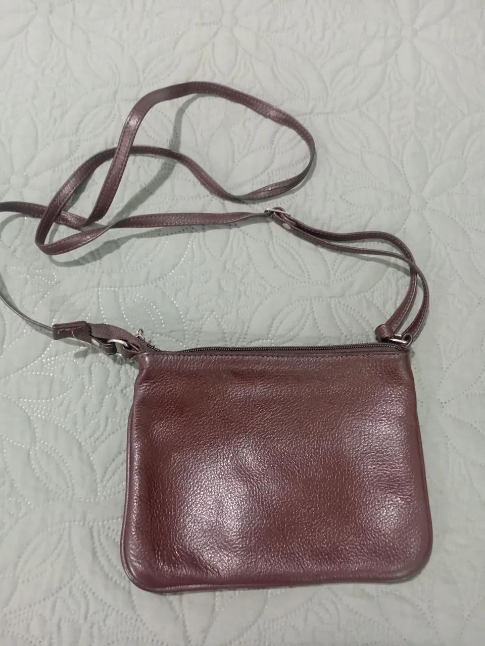 Bolsa 16x21cm couro legítimo  - Foto 2