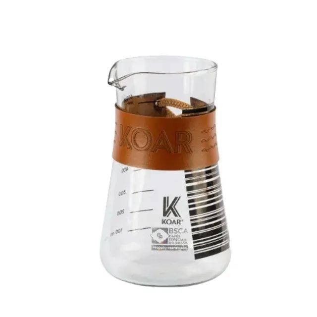 Conjunto Koar Jarra Decanter 600 ml Marron + Porta Filtro Azul 100 Filtros de Papel - Foto 5