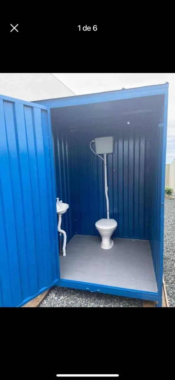 Container Sanitário Acoplável em Metalon e Aço Galvanizado