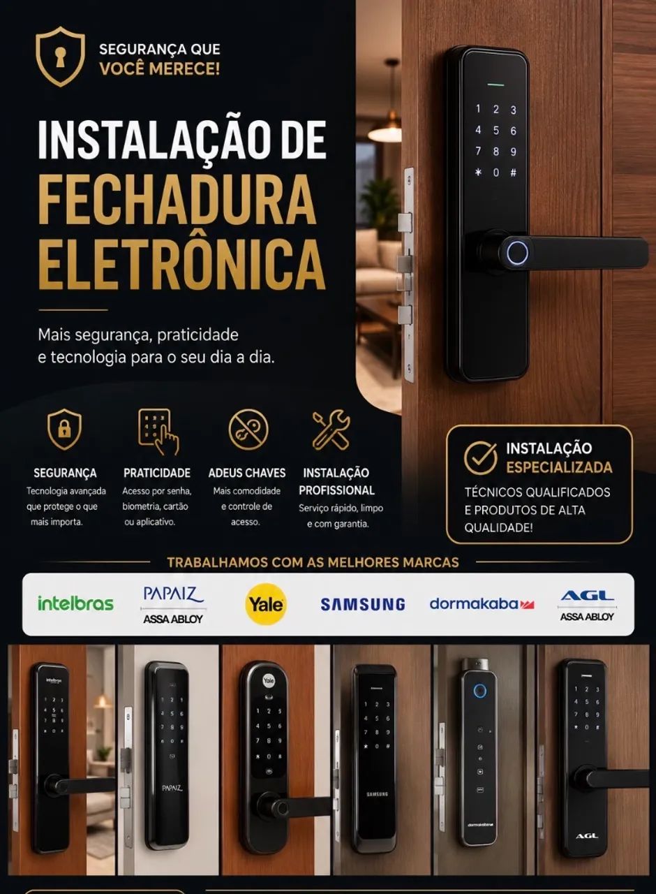 Instalação de fechaduras 