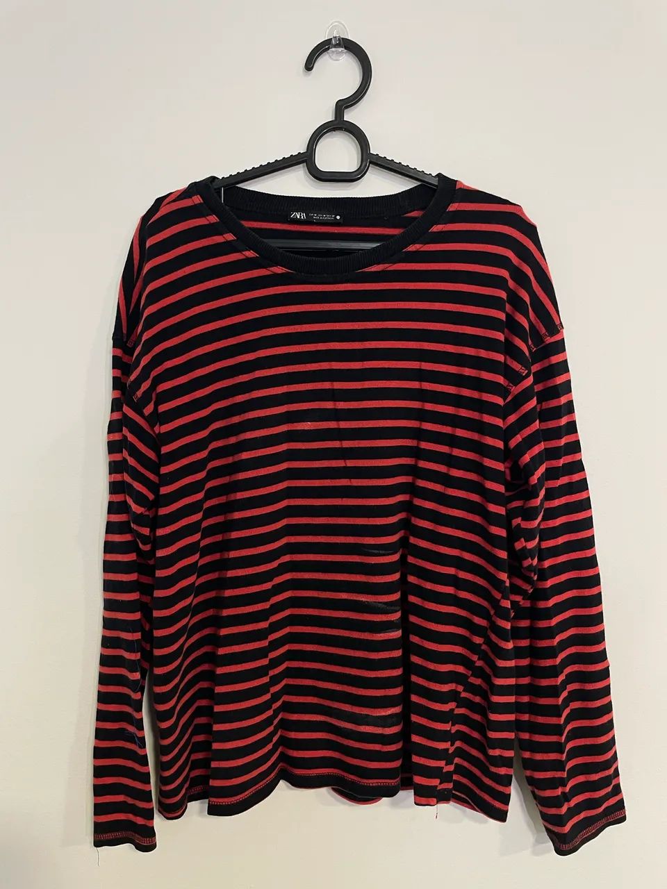 blusa manga longa listrada | Zara