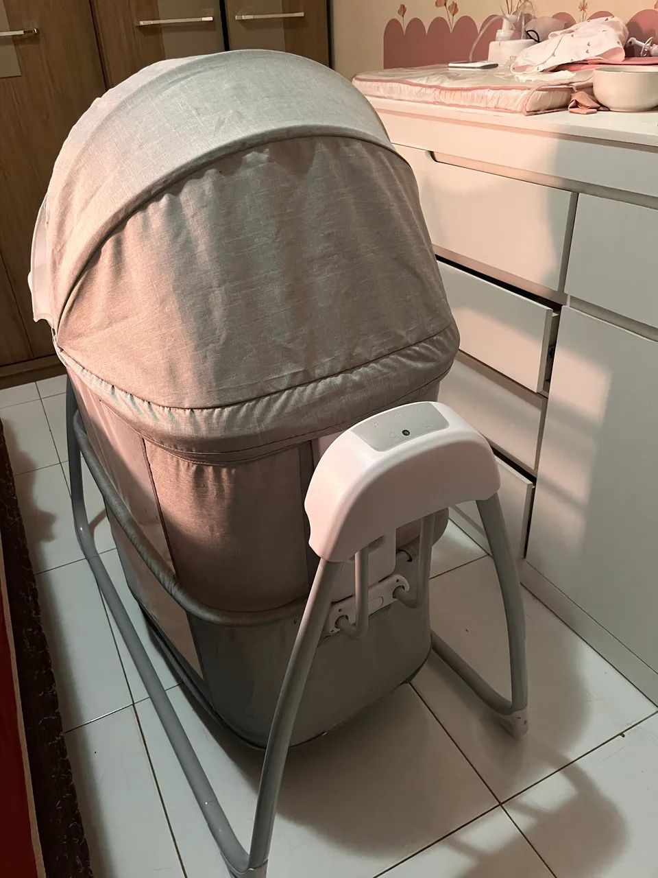 BERÇO MASTELA DELUXE 4 EM 1 COM BALANÇO AUTOMÁTICO + BLUETOOTH - Foto 5