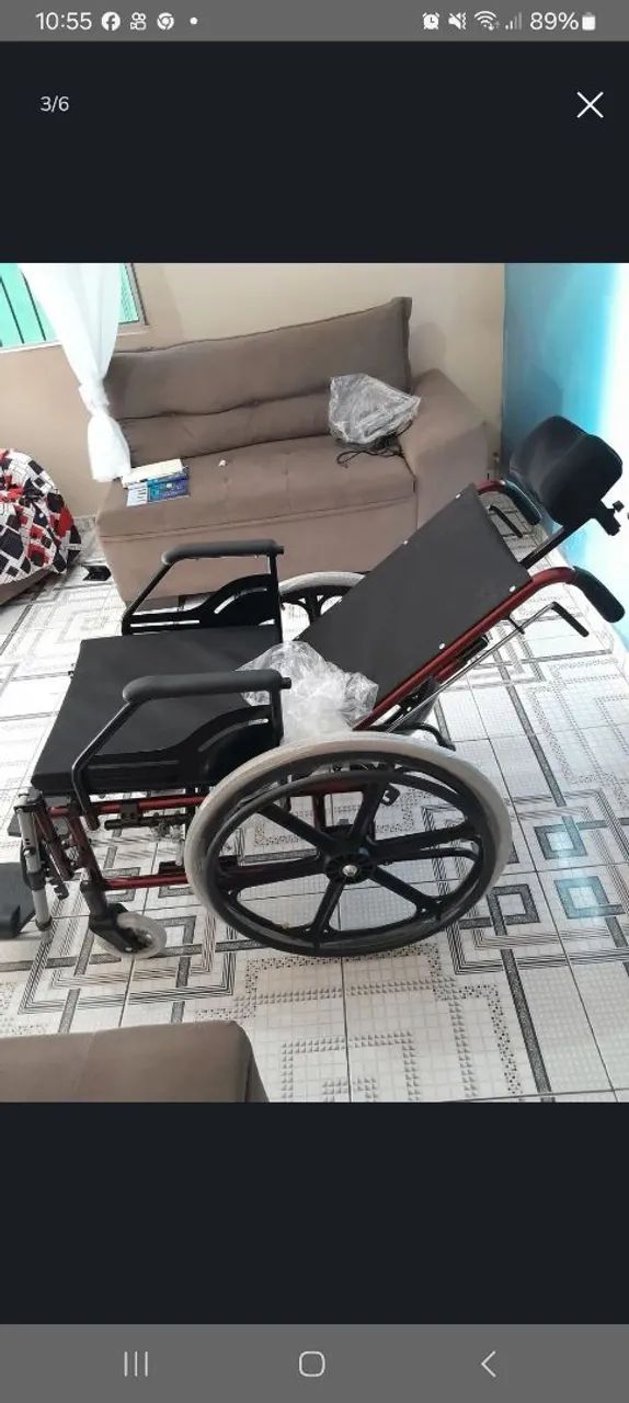 Cadeira de roda para paraplégico  - Foto 2
