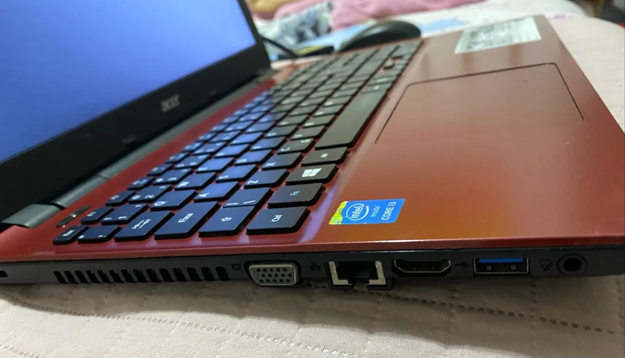 Notebook Acer Vermelho Funcionando  - Foto 3
