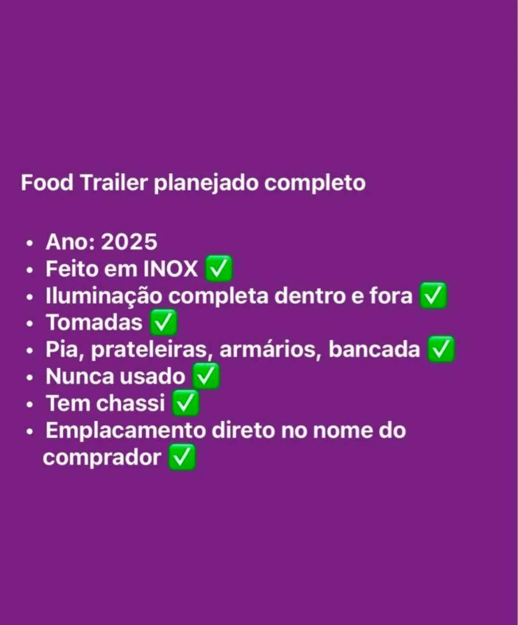 Food trailer, novo nunca usado  - Foto 2
