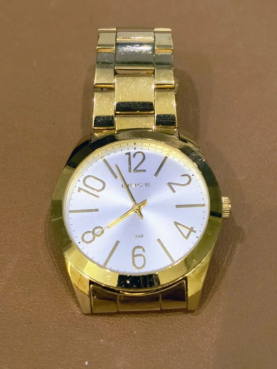 RELOGIO LINCE UNISEX DOURADO. - Foto 3