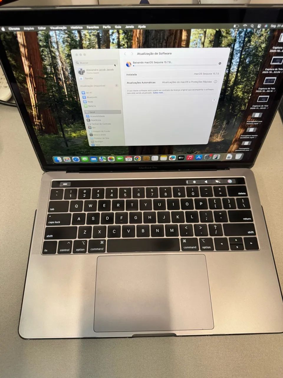 MacBook Pro 13? 2019 com Touch Bar - i5 - 8GB RAM - SSD 512GB