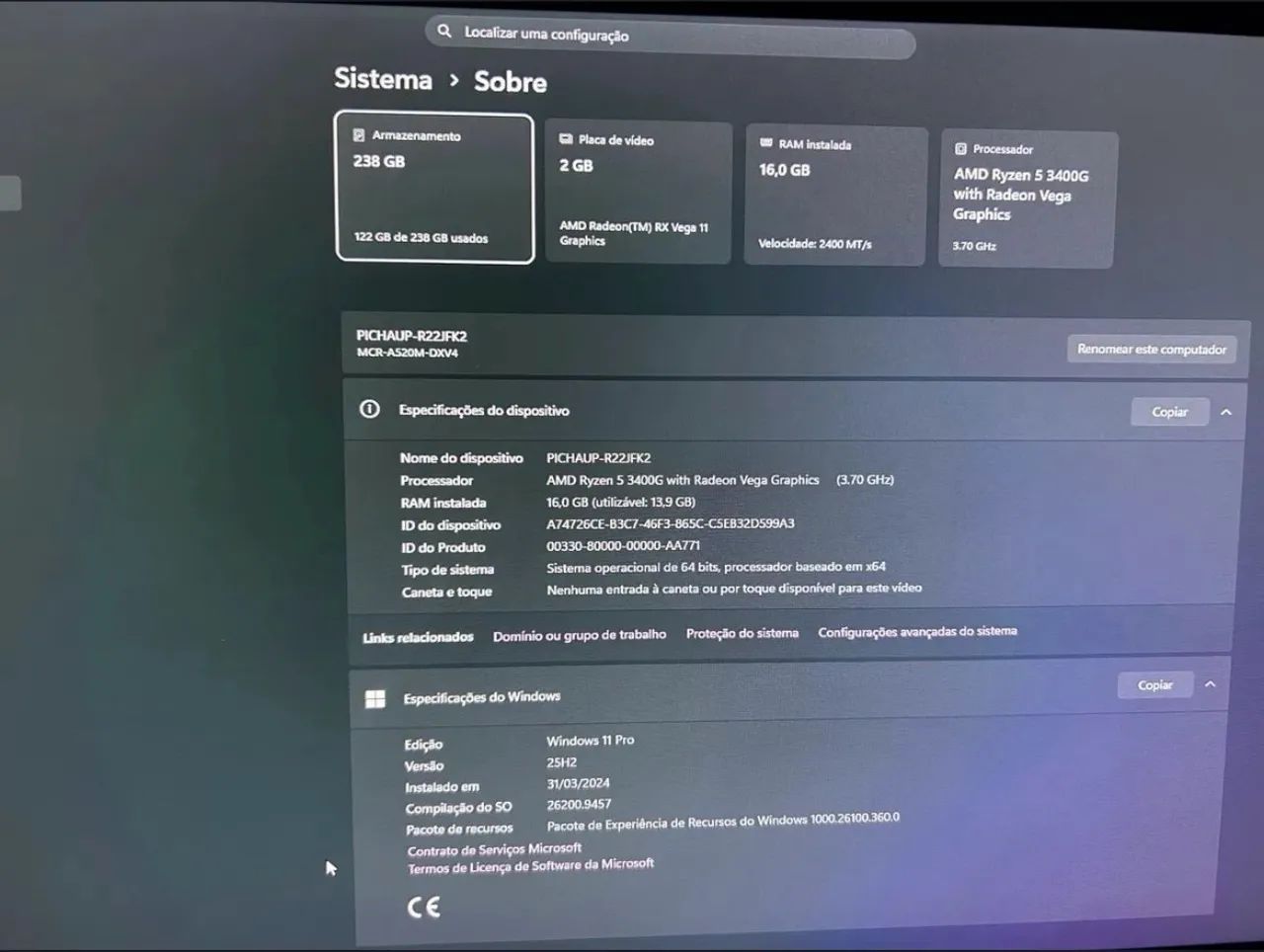 PC Gamer Setup Completo Ryzen  - Foto 5
