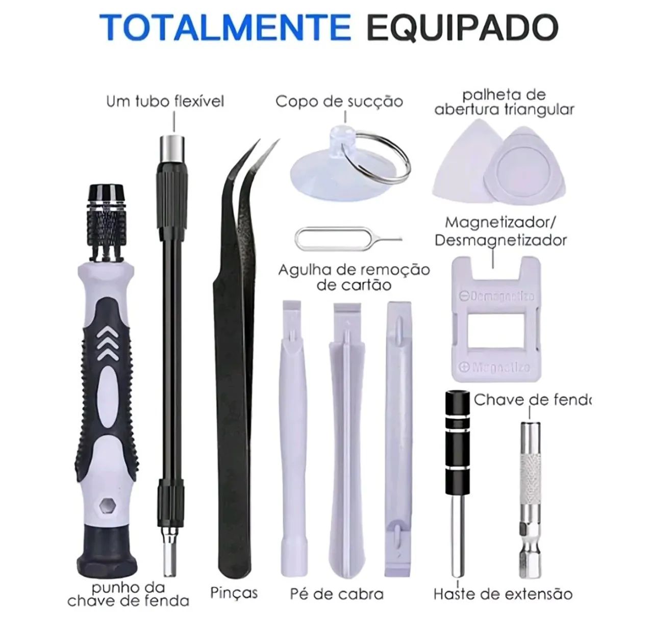 Kit Chave Fendas 115  Em 1 para Celular, Notebook, Pc - Foto 3