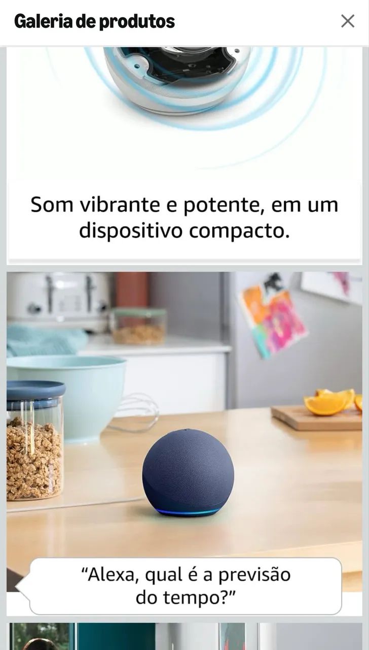Alexa Echo azul 5ª geração  - Foto 3