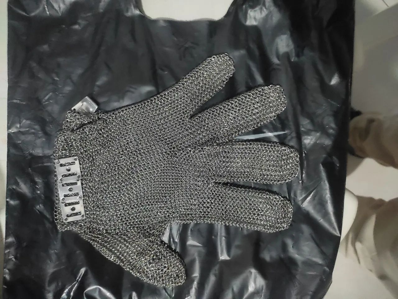 Luva de malha inox - Foto 4