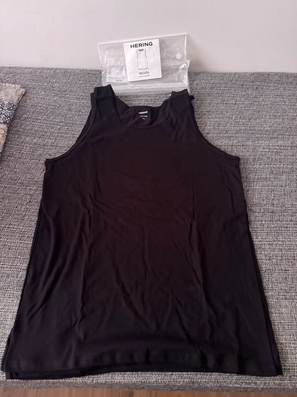 Camiseta regata Hering - kit com 3 - Foto 4