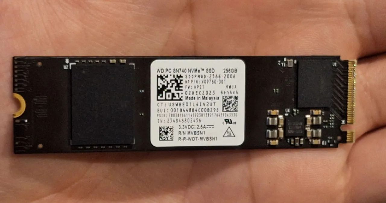 NVMe WD 256GB