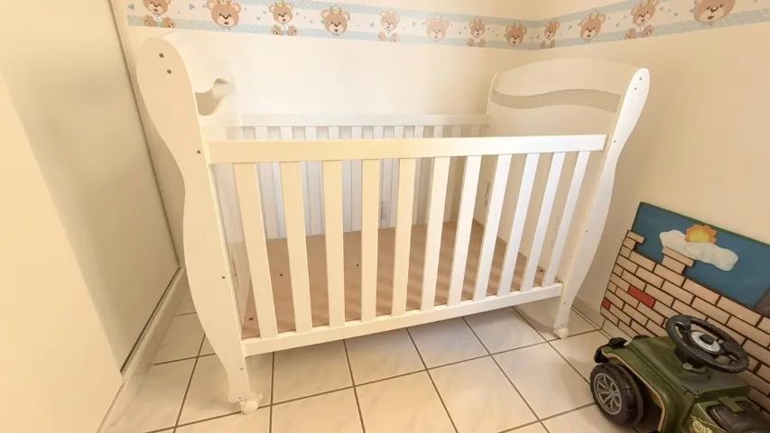 Berço Infantil Branco + Colchão GRÁTIS - Foto 3