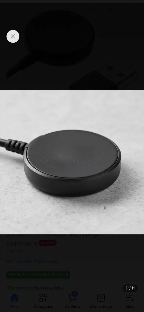 Carregador SmartWatch Samsung indução  - Foto 2
