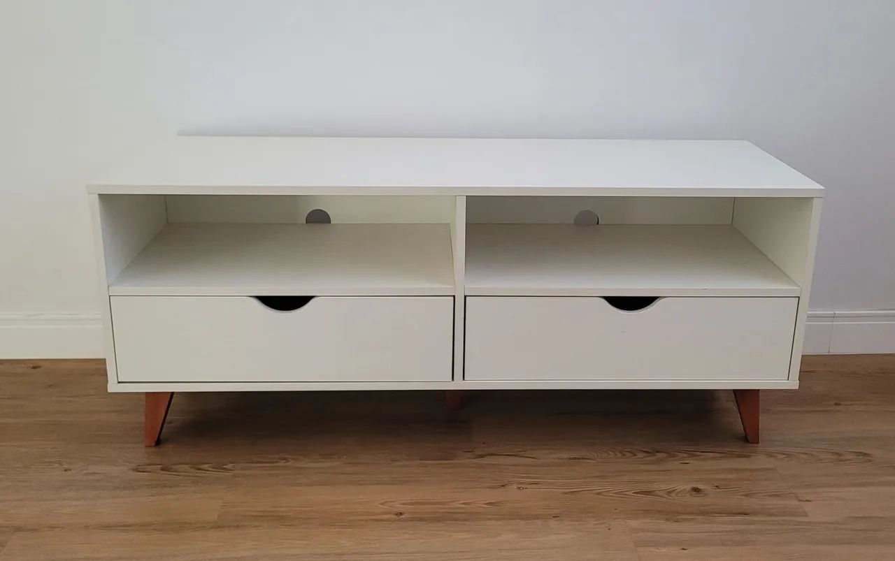 Rack Tok Stok 2 gavetas branco Lin