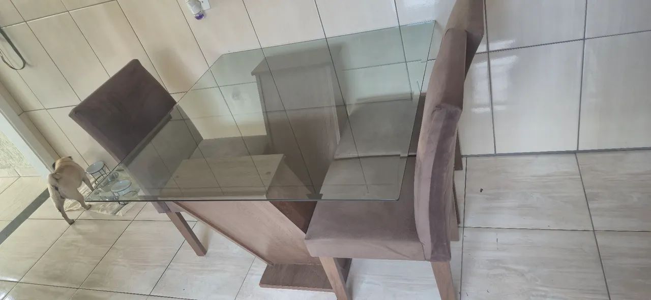  mesa de jantar vidro - Foto 2