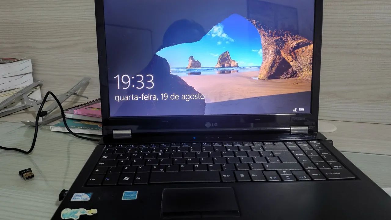 Notebook LG R580 + fonte + bateria nova