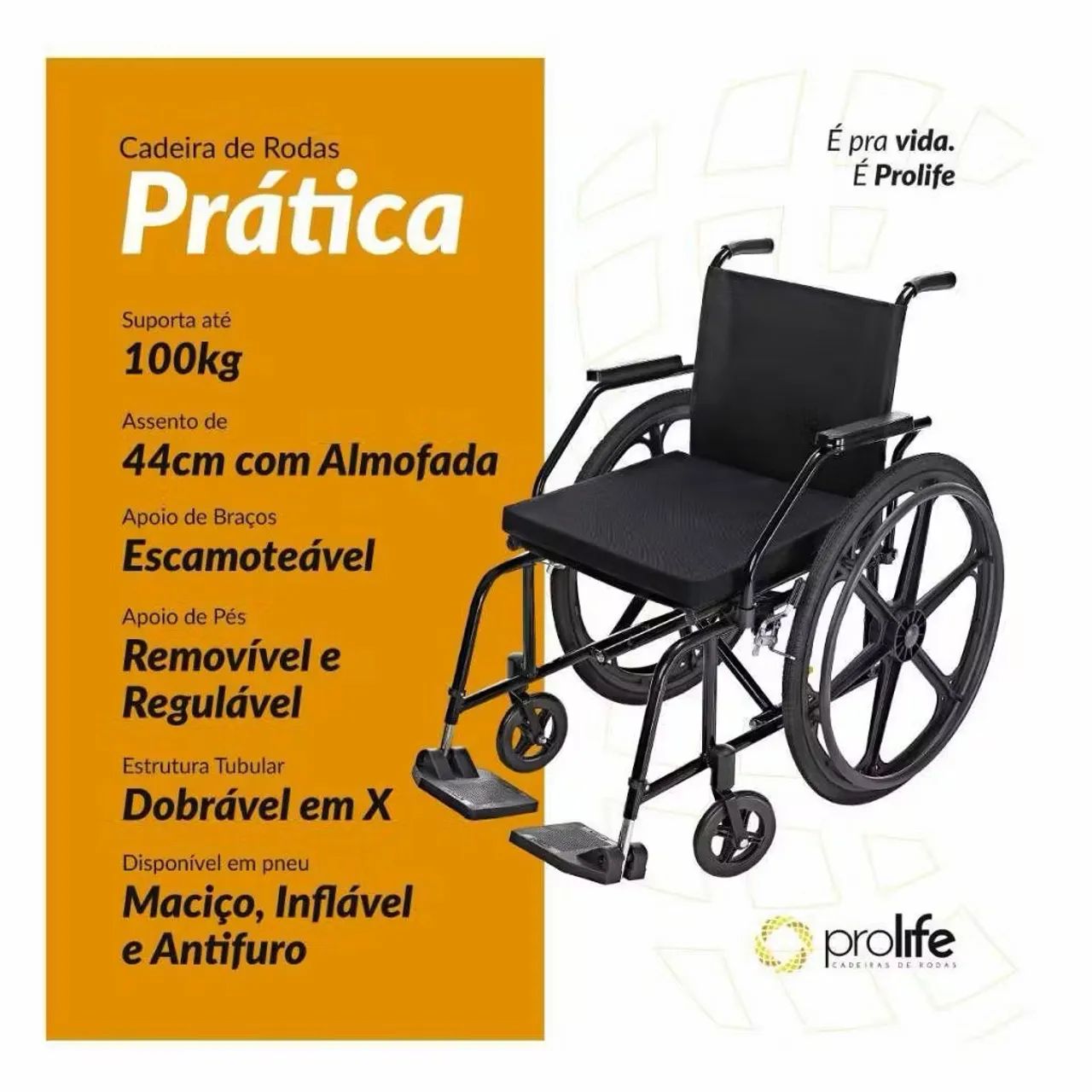 Cadeira de rodas com assento removível  - Foto 2