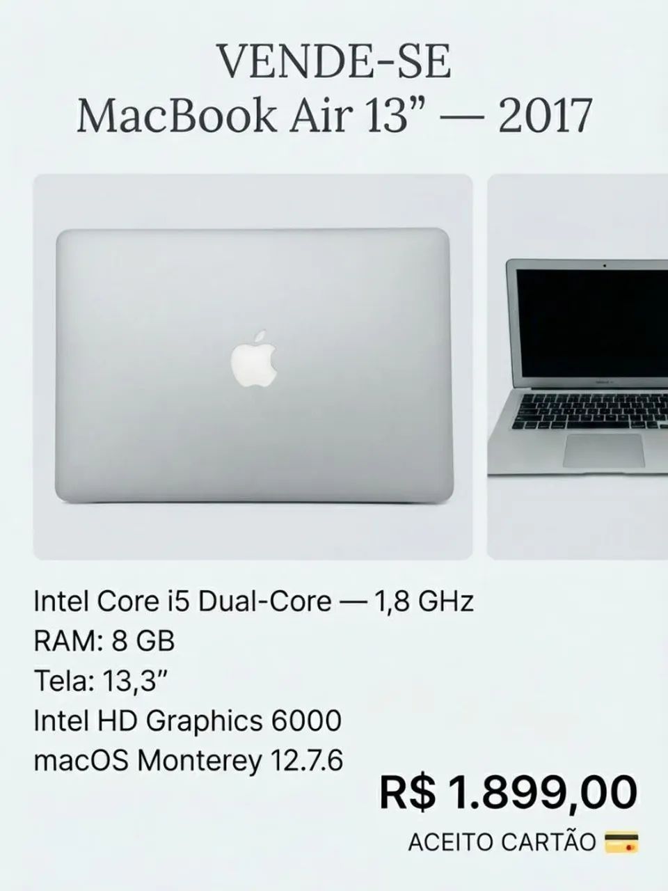 Vendo MacBook Air 13'