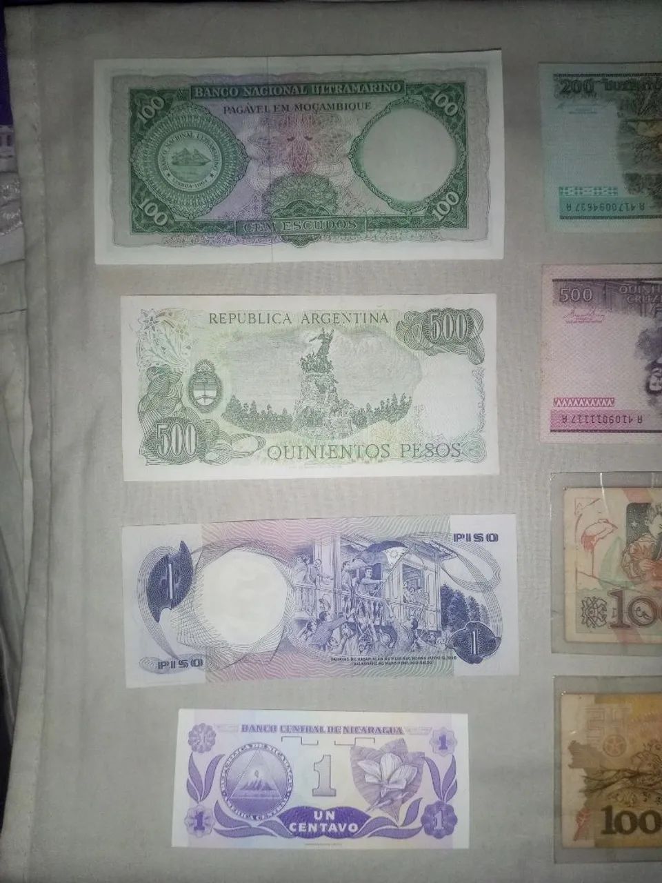Cédulas antigas em ótimo estado/ cruzado e cruzeiro, etc./ saco protetor incluso - Foto 5