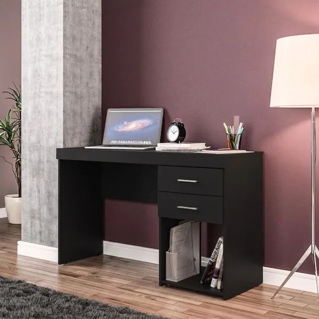 Mesa de trabalho com 2 gavetas 