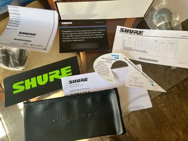 Microfone Shure Beta 58a Dinâmico - Foto 2