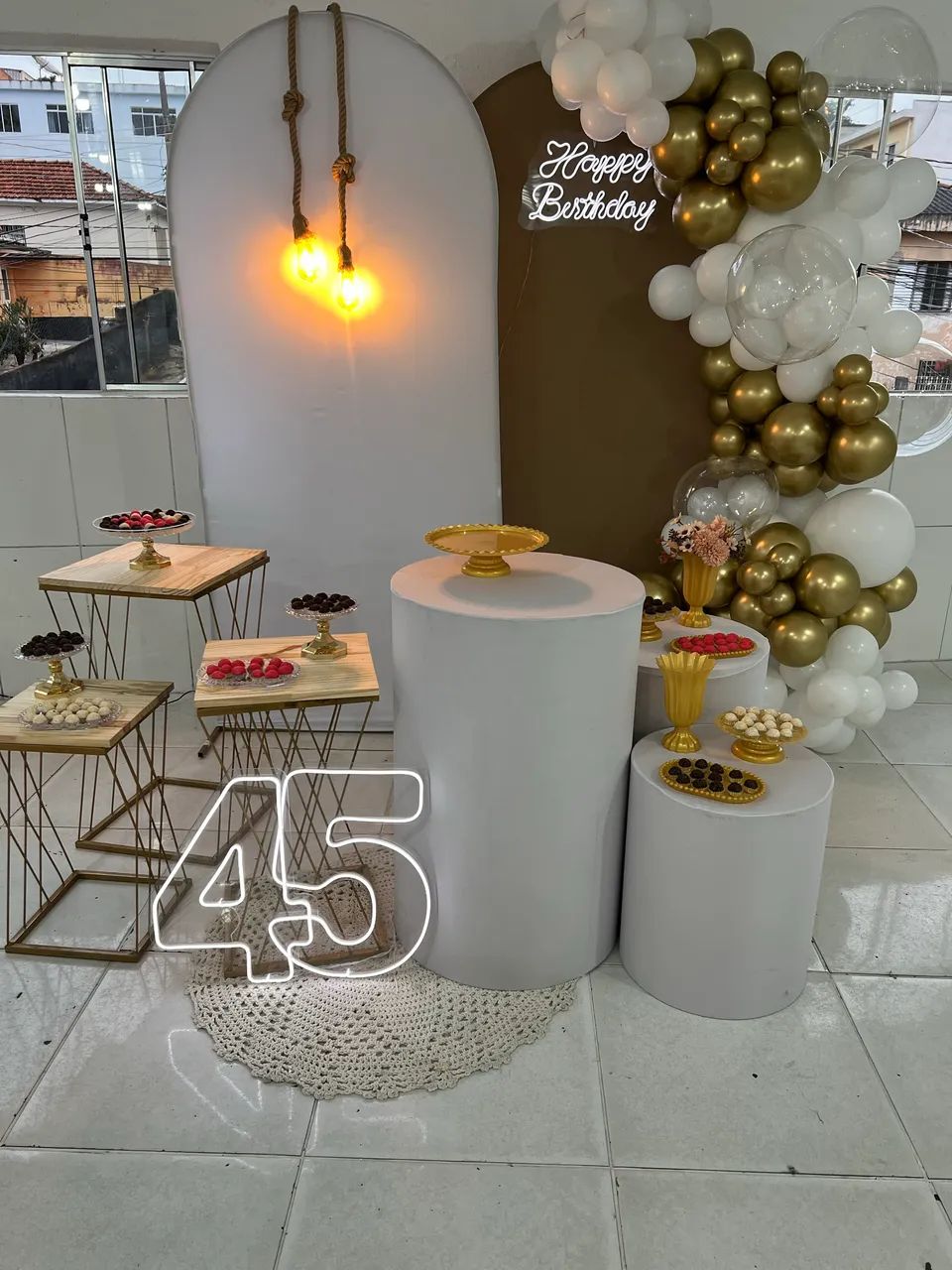 Pegue e monte  Decoração montada Arco de balões  - Foto 3