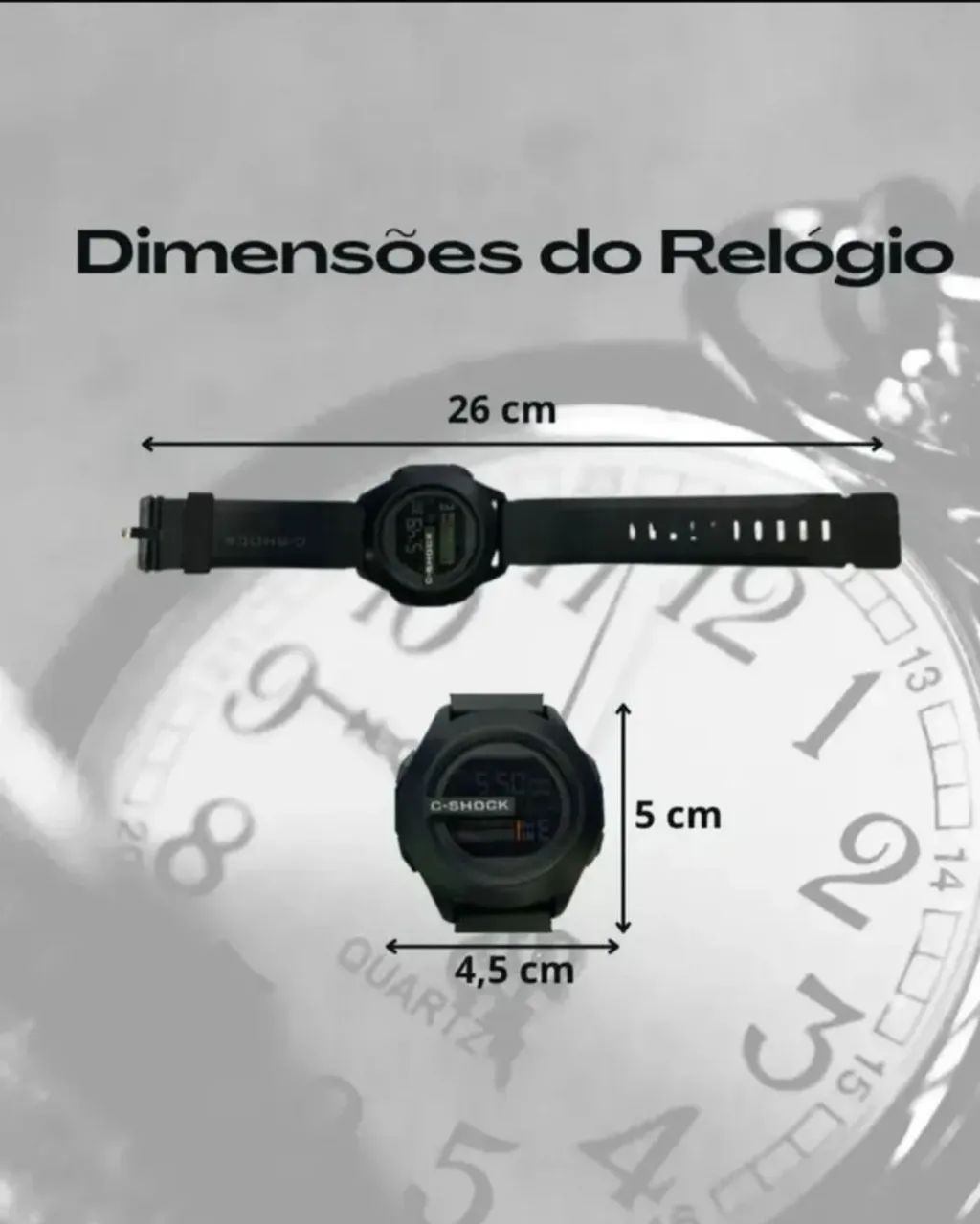 RELOGIO C-SHOCK PRETO