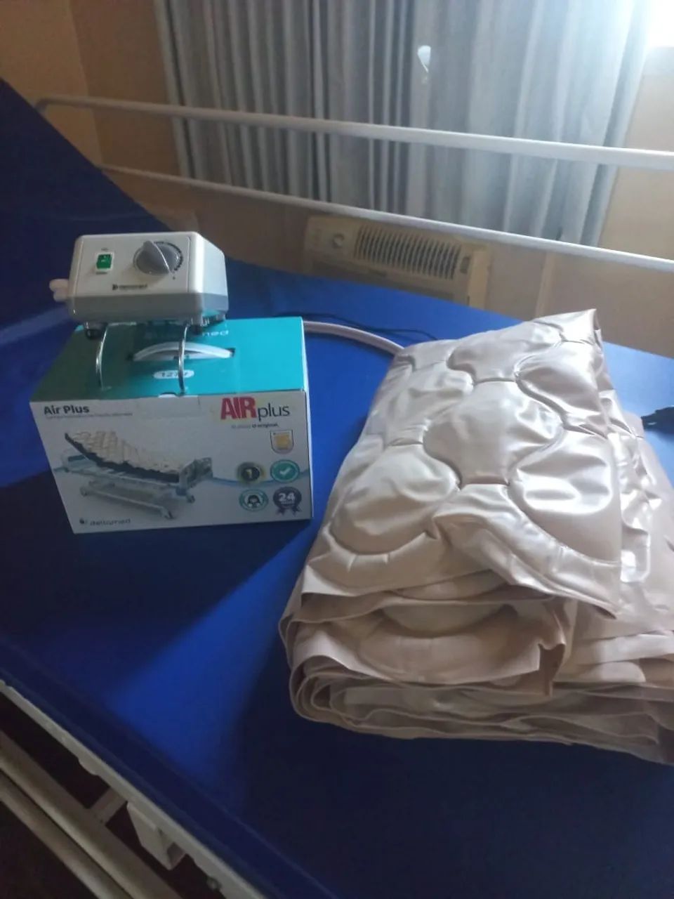 Cama hospitalar automática com colchão e colchão pneumático  - Foto 5