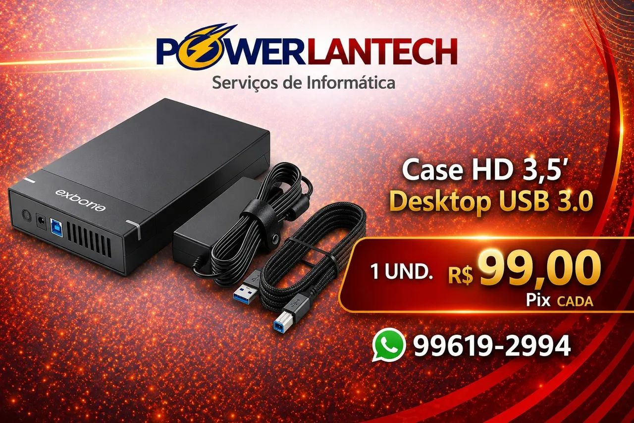 Case HD 3'5 desktop USB 3.0