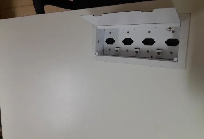 MESA LINEAR DE TRABALHO DE 120(L)X75(P)X - Foto 2