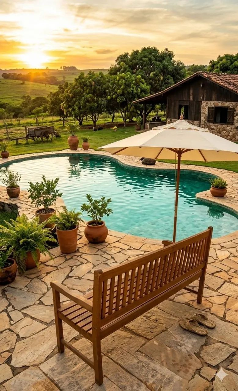 Banco de Madeira Maciça 3 Lugares Área Interna e Externa Piscina, Varanda - Foto 5