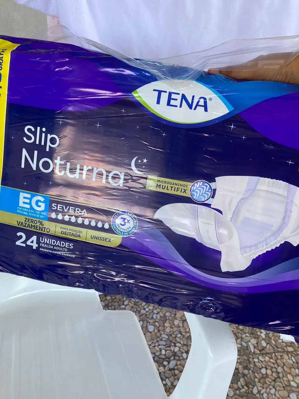 Fralda Geriátrica TENA Slip Noturna G - 24 unidades - Foto 4