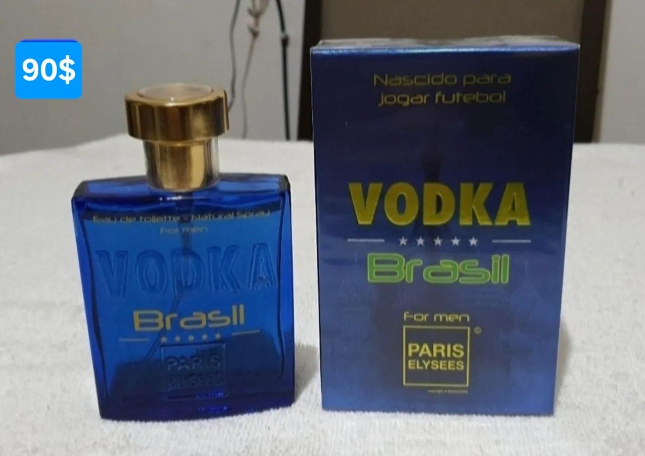 Perfume Vodka Brasil azul 100ml original 