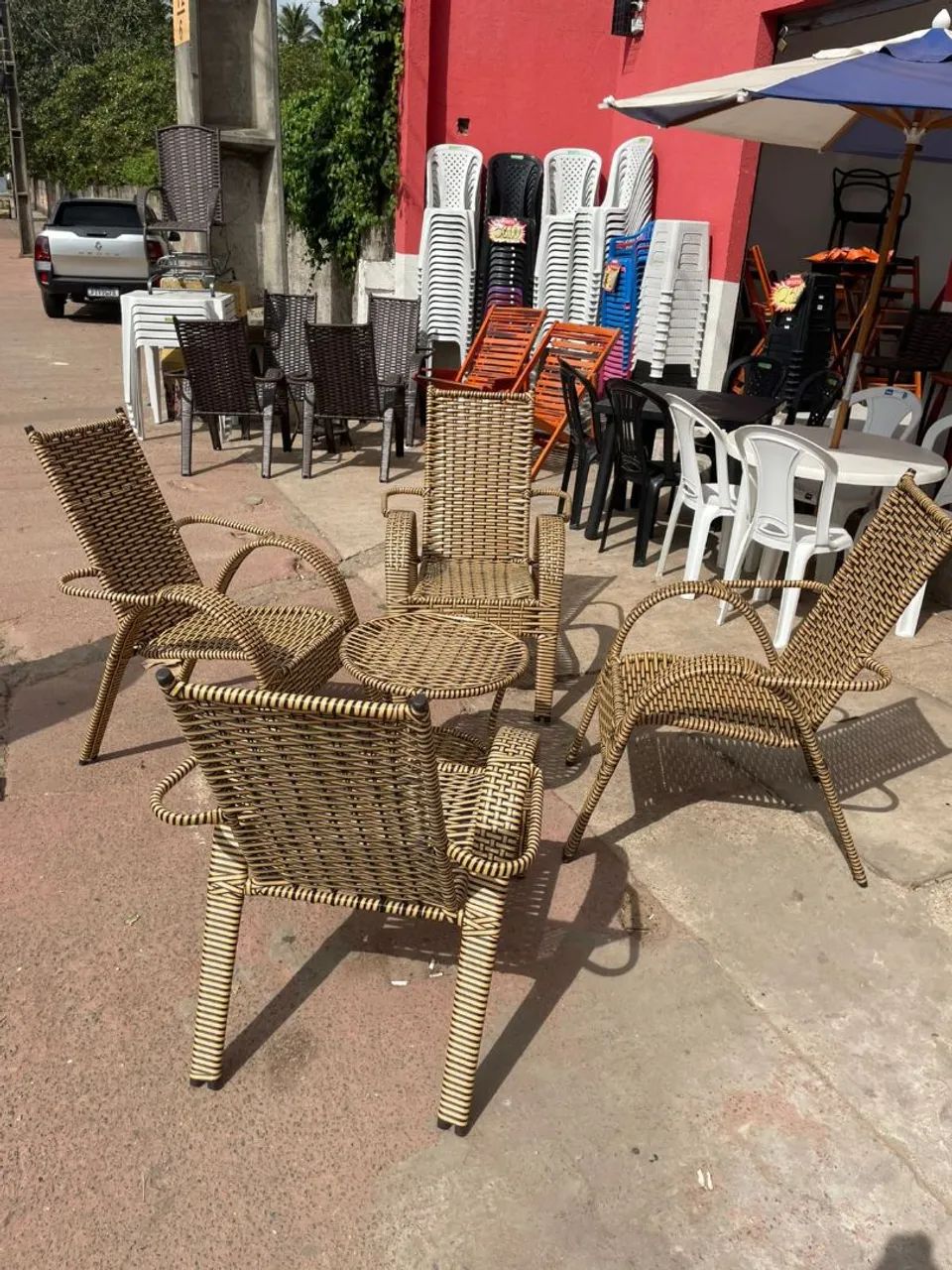 Conjunto de mesas e cadeiras de terraço  - Foto 2