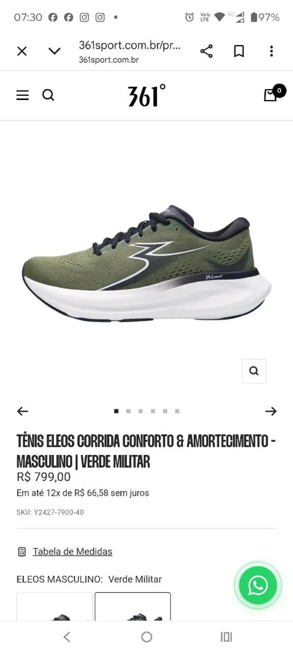 Tênis 361 Eleos masculino novo - Foto 4
