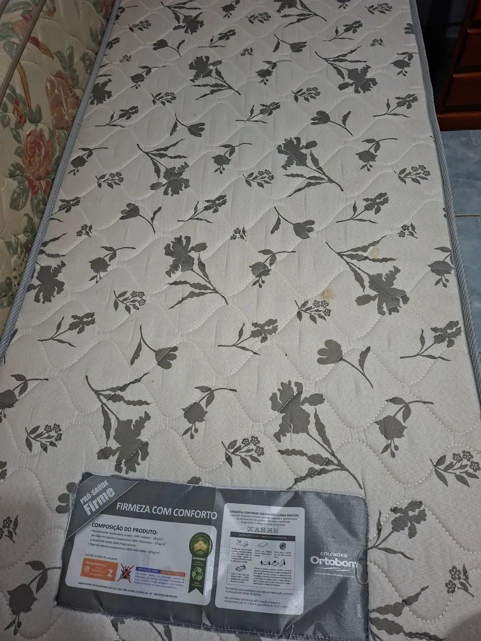 Cama de solteiro + colchão Ortobom - Foto 2